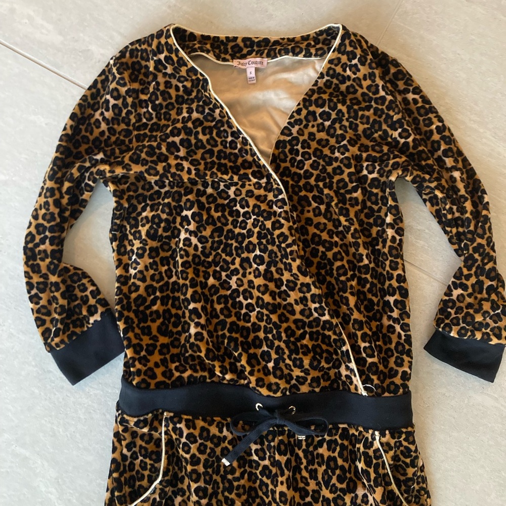 Juicy Couture jumpsuit in cheetah/leopard print